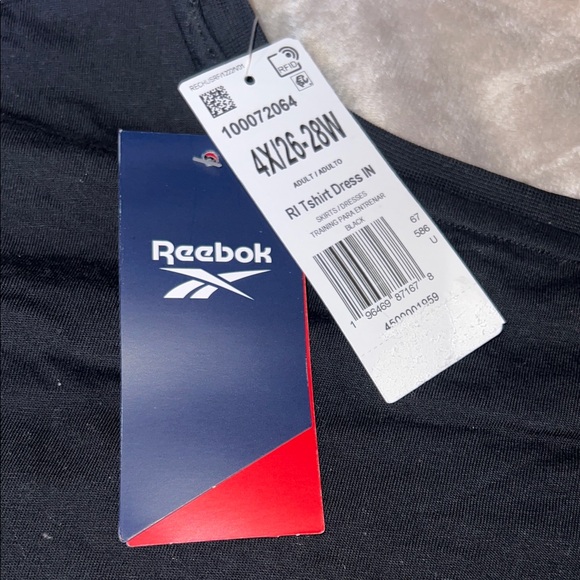 Reebok Women's Classic Black Tshirt Dress NWT - Picture 3 of 7